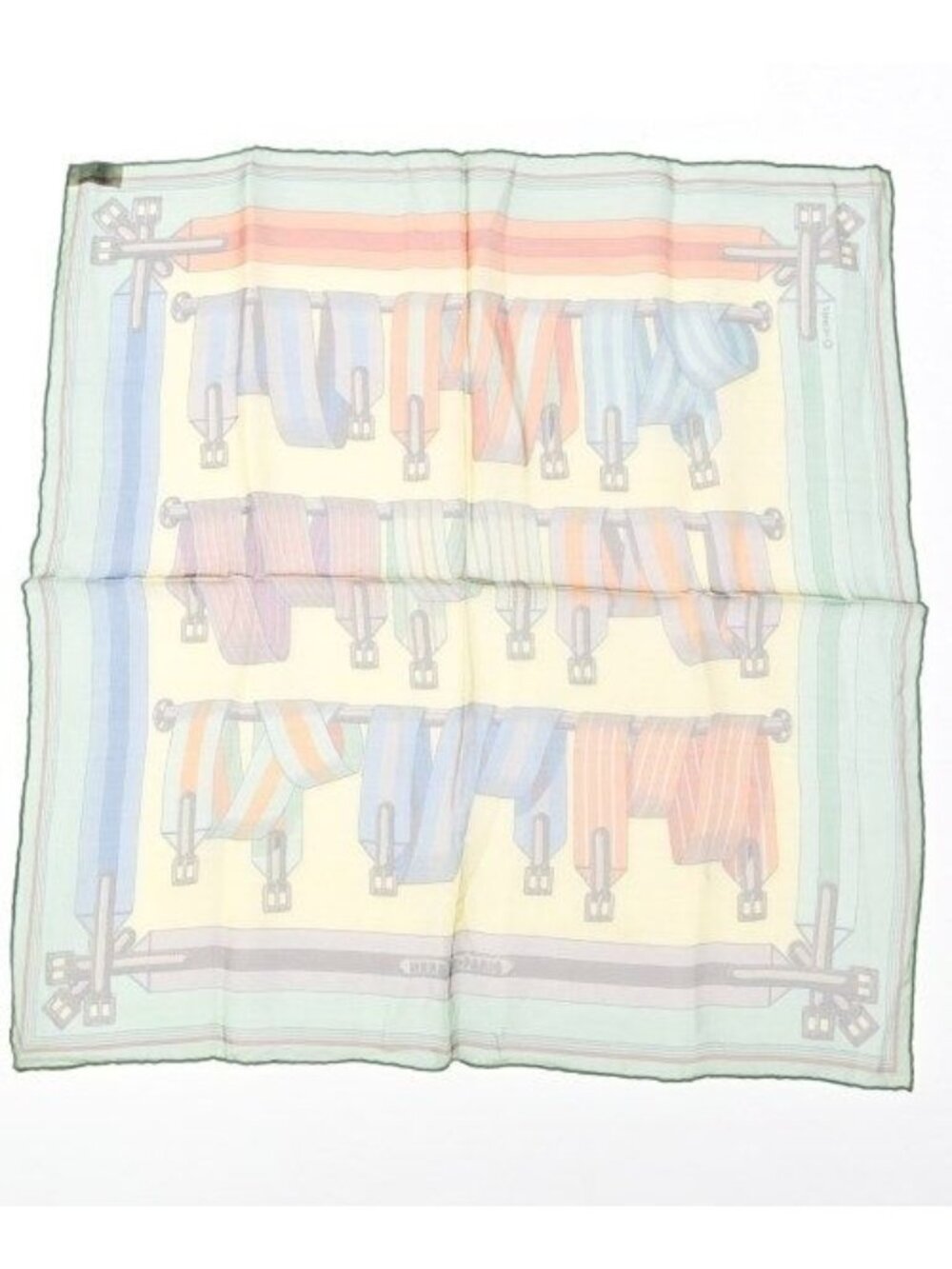 Hermes Bandana Scarf Yellow